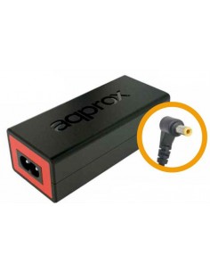 Approx appA02 adaptador e inversor de corriente Interior 90 W Negro, Rojo