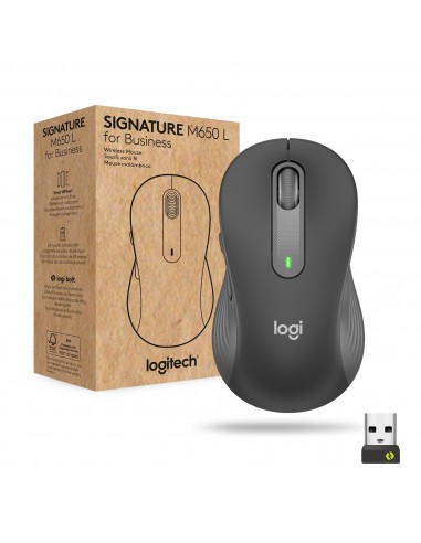 Logitech Signature M650 for Business ratón mano derecha RF Wireless + Bluetooth Óptico 4000 DPI