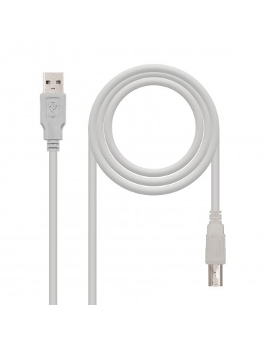 Nanocable CABLE USB 2.0 IMPRESORA, TIPO A M-B M, BEIGE, 1.8 M