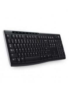 Logitech Wireless Keyboard K270 teclado RF inalámbrico QWERTZ Checa Negro