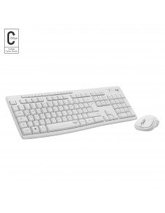 Logitech MK295 Silent Wireless Combo teclado Ratón incluido RF inalámbrico QWERTY Inglés Blanco