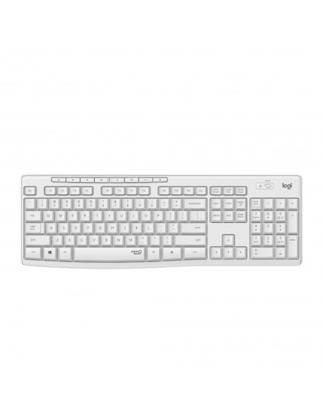 Logitech MK295 Silent Wireless Combo teclado Ratón incluido RF inalámbrico QWERTY Inglés Blanco