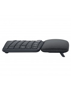 Logitech Ergo K860 teclado RF Wireless + Bluetooth Francés Grafito