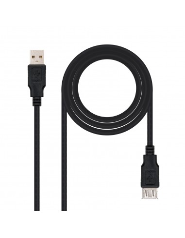 Nanocable CABLE USB 2.0, TIPO A M-A H, NEGRO, 3.0 M