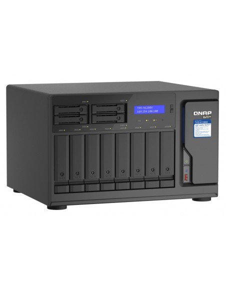 QNAP TVS-h1288X NAS Torre Ethernet Negro W-1250