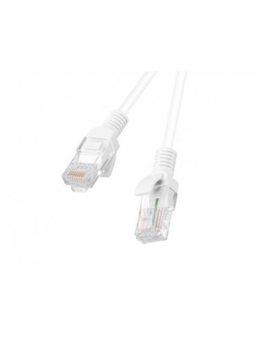 Lanberg PCU6-10CC-0500-W cable de red Blanco 5 m Cat6 U UTP (UTP)