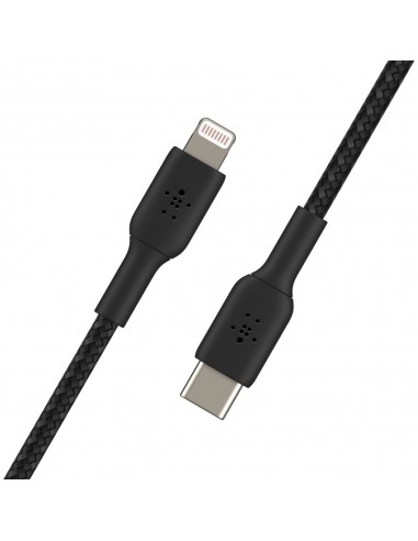 Belkin CAA004BT1MBK cable de conector Lightning 1 m Negro