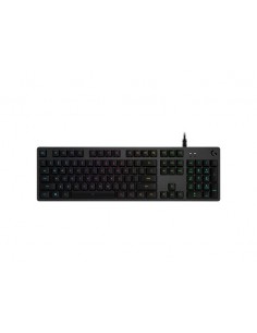 Logitech G G512 CARBON LIGHTSYNC RGB Mechanical Gaming Keyboard with GX Brown switches teclado USB Portugués Carbono