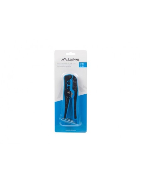 Lanberg NT-0202 crimpadora Herramienta para prensar Negro, Azul