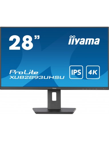 iiyama ProLite pantalla para PC 71,1 cm (28") 3840 x 2160 Pixeles 4K Ultra HD LED Negro