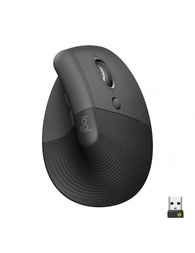 Logitech Lift ratón mano derecha RF Wireless + Bluetooth Óptico 4000 DPI