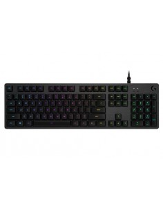 Logitech G G512 CARBON LIGHTSYNC RGB Mechanical Gaming Keyboard with GX Brown switches teclado USB QWERTY Español Carbono