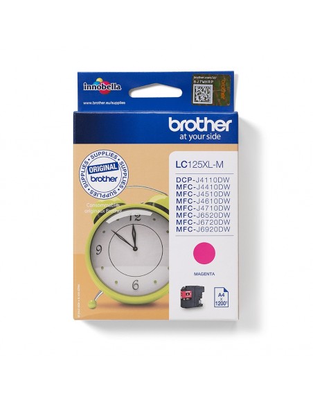 Brother LC125XLM cartucho de tinta 1 pieza(s) Original Magenta