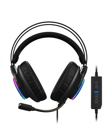 Gigabyte AORUS H1 auricular y casco Auriculares Alámbrico Diadema Juego USB tipo A Negro