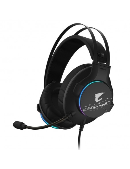 Gigabyte AORUS H1 auricular y casco Auriculares Alámbrico Diadema Juego USB tipo A Negro