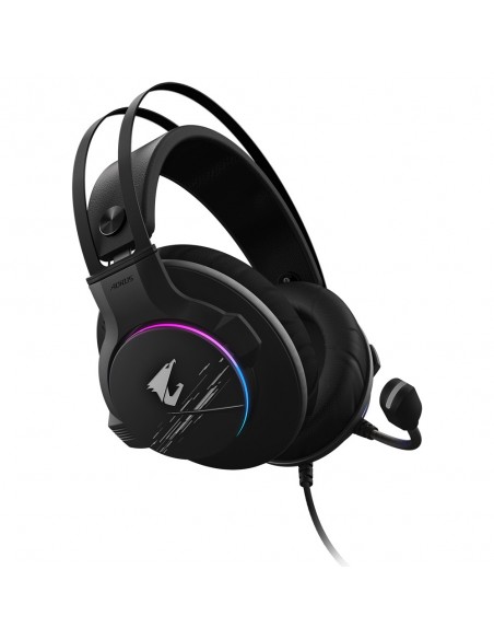 Gigabyte AORUS H1 auricular y casco Auriculares Alámbrico Diadema Juego USB tipo A Negro