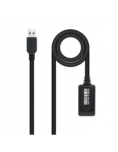 Nanocable Cable USB 3.0 prolongador con amplificador, tipo A M-A H, 5m