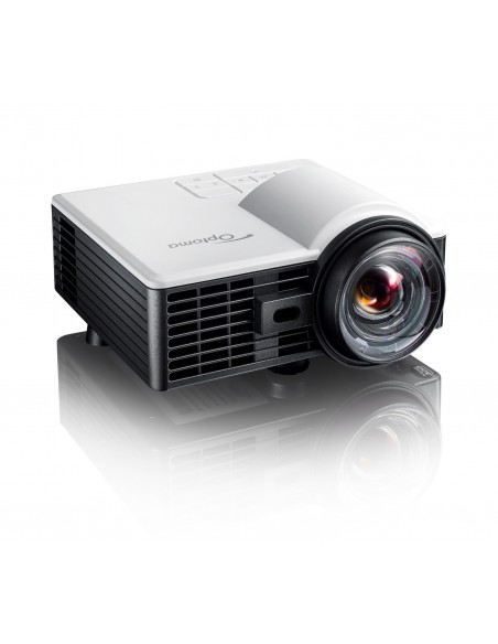 Optoma ML1050ST+ videoproyector Proyector de corto alcance 1000 lúmenes ANSI DLP WXGA (1280x800) 3D Negro, Blanco