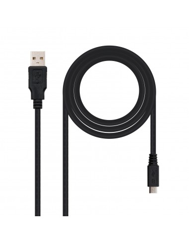 Nanocable CABLE USB 2.0, TIPO A M-MICRO USB B M, 0.8 M