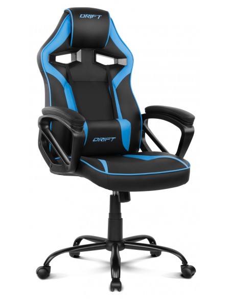 DRIFT DR50 Silla para videojuegos de PC Asiento acolchado tapizado Negro, Azul