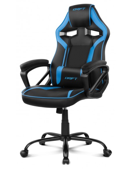 DRIFT DR50 Silla para videojuegos de PC Asiento acolchado tapizado Negro, Azul