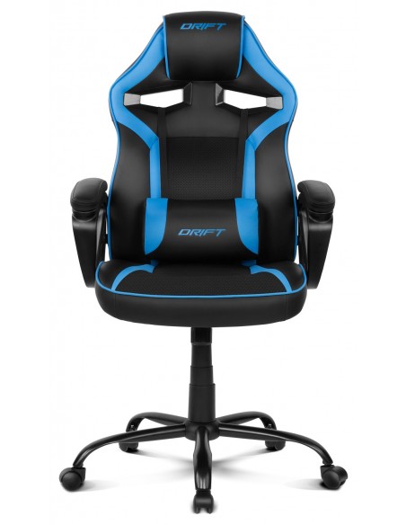 DRIFT DR50 Silla para videojuegos de PC Asiento acolchado tapizado Negro, Azul