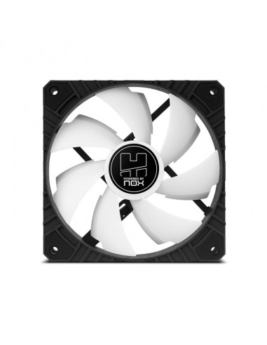 NOX H-FAN PRO Carcasa del ordenador Ventilador 12 cm Negro, Blanco