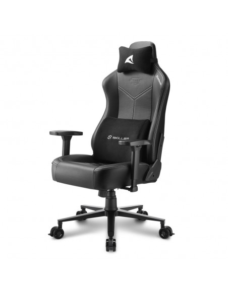 Sharkoon SGS30 Silla para videojuegos universal Asiento acolchado tapizado Negro, Blanco