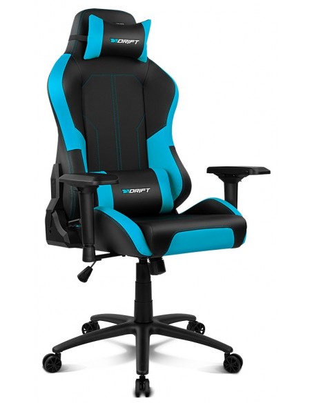 DRIFT DR250 Silla para videojuegos de PC Asiento acolchado tapizado Negro, Azul