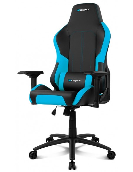 DRIFT DR250 Silla para videojuegos de PC Asiento acolchado tapizado Negro, Azul