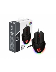 MSI Clutch GM20 Elite ratón mano derecha USB tipo A Óptico 6400 DPI