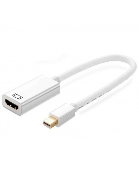 Ewent EC1458 adaptador de cable de vídeo 0,15 m Mini DisplayPort HDMI tipo A (Estándar) Blanco