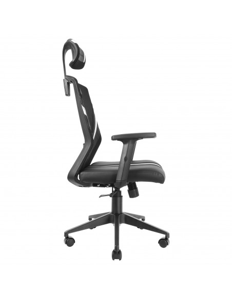 Mars Gaming MGC-ERGO Blanco Silla Gaming Ergonómica Malla Transpirable Soporte Ajustable Cervical + Lumbar + Reposabrazos