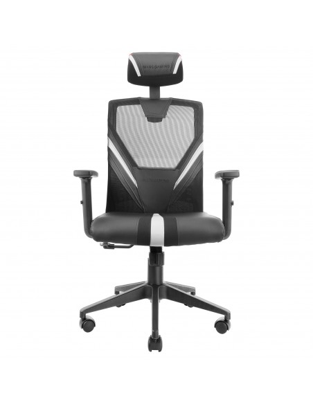 Mars Gaming MGC-ERGO Blanco Silla Gaming Ergonómica Malla Transpirable Soporte Ajustable Cervical + Lumbar + Reposabrazos