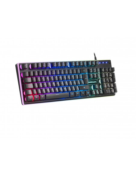 Mars Gaming MK320ES Teclado Gaming H-Mech 13 Modos RGB y Halo Reposamuñecas Acolchado Antighosting Idioma Español