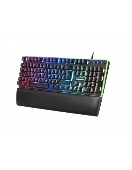 Mars Gaming MK320ES Teclado Gaming H-Mech 13 Modos RGB y Halo Reposamuñecas Acolchado Antighosting Idioma Español