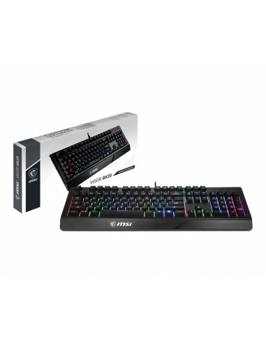 MSI VIGOR GK20 teclado USB QWERTY Español Negro