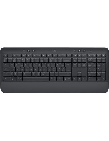 Logitech Signature K650 teclado Bluetooth QWERTY Danés, Finlandés, Nórdico, Sueco Grafito