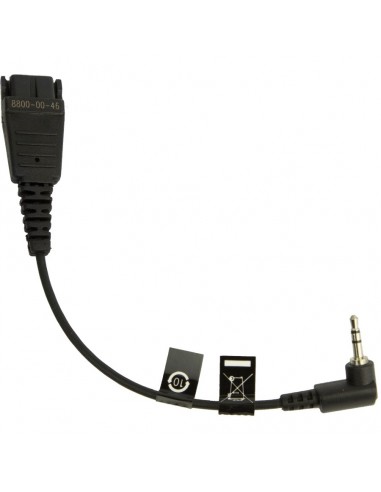 Jabra 8800-00-46 cable de audio 0,15 m QD 2.5mm jack Negro