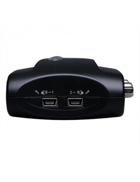 Tripp Lite B004-VUA2-K-R KVM Compacto de 2 Puertos USB con Audio y Cables