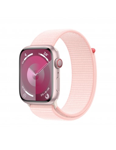 Apple Watch Series 9 45 mm Digital 396 x 484 Pixeles Pantalla táctil 4G Rosa Wifi GPS (satélite)