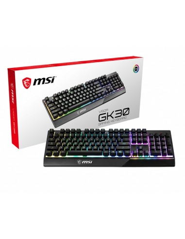 MSI S11-04ES601-CLA teclado USB QWERTY Inglés del Reino Unido Negro