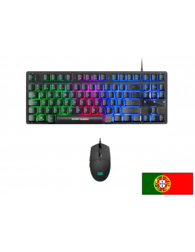 Mars Gaming MCPTKLPT Combo RGB Teclado y Ratón 3200DPI Diseño TKL Idioma Portugués