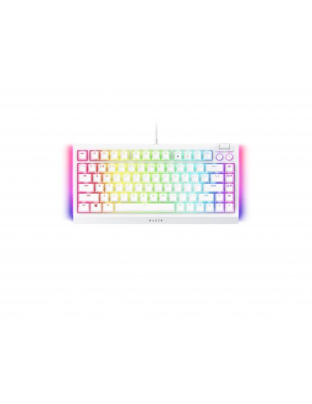 Razer BlackWidow V4 75% teclado USB QWERTY Inglés de EE. UU. Blanco