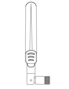 Extreme networks ML-2452-APA2-02 antena para red RP-SMA 4,9 dBi