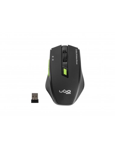 uGo MY-04 ratón mano derecha RF inalámbrico Óptico 1800 DPI