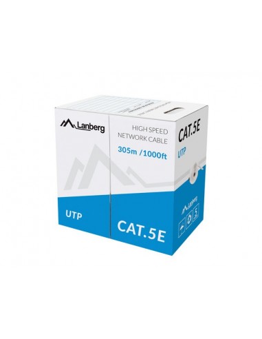 Lanberg LCU5-11CU-0305-S cable de red Gris 305 m Cat5e U UTP (UTP)