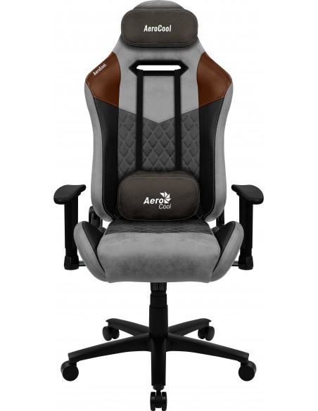 Aerocool DUKE AeroSuede Silla para videojuegos universal Negro, Marrón, Gris