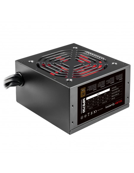 Mars Gaming MPB750 unidad de fuente de alimentación 750 W 20+4 pin ATX ATX Negro, Rojo