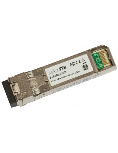 Mikrotik S+85DLC03D red modulo transceptor Fibra óptica 10000 Mbit s SFP+ 850 nm